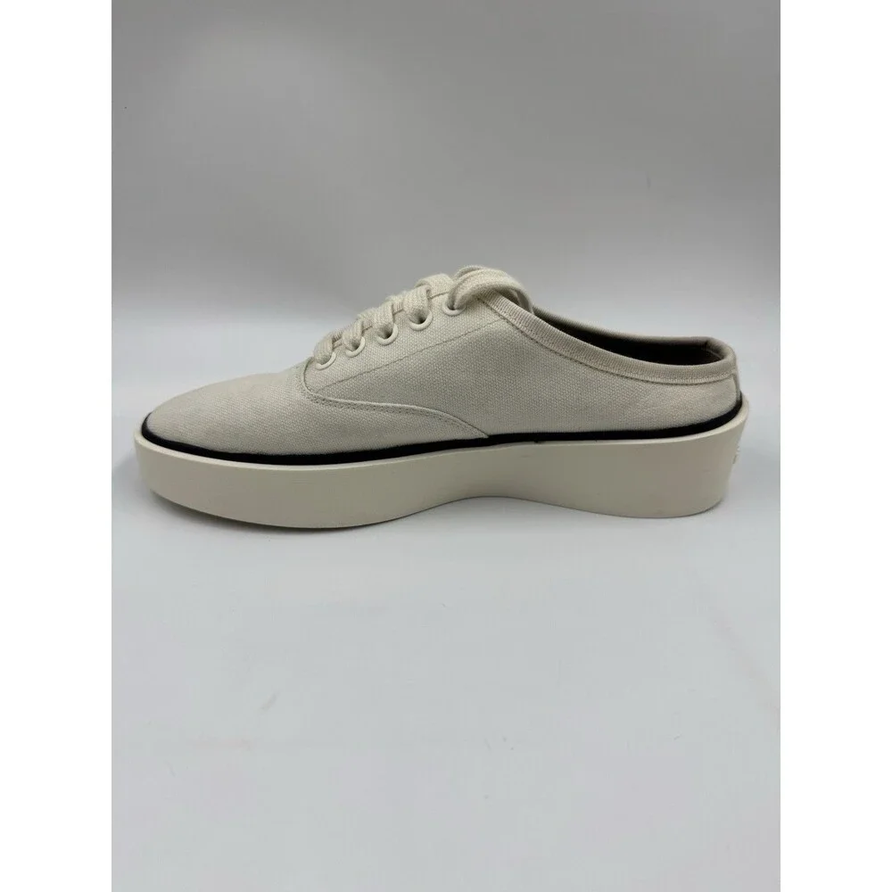 FEAR OF GOD 101 BACKLESS OFF WHITE CANVAS TRAINERS SNEAKERS EU 38 7US